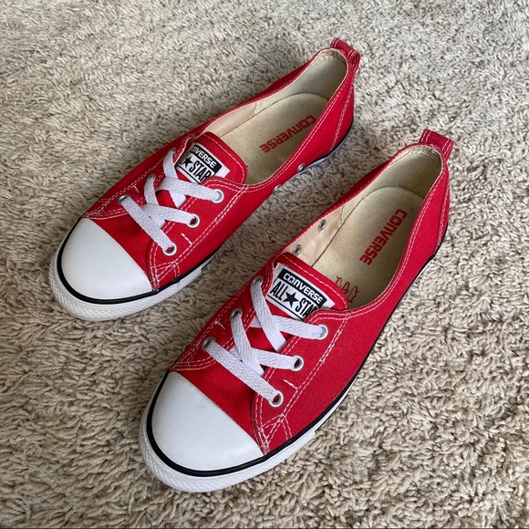 converse ballet red